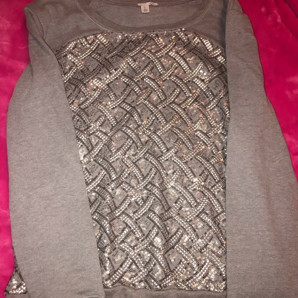 Cute sparkley embellished sweater shirt